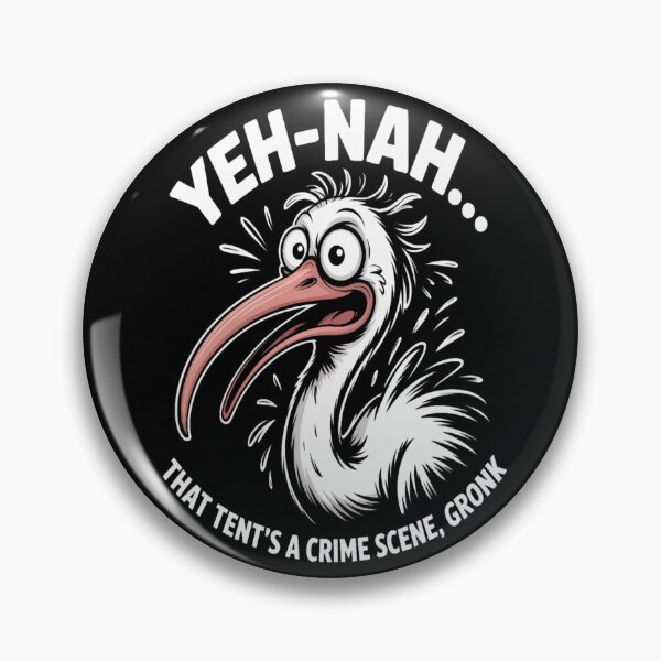 Item preview, Yeh‑Nah Tent Crime Scene Bin Chicken designed and sold by stickercuffs.