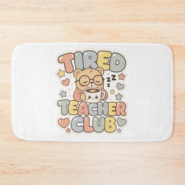 Item preview, Tired Teacher Club Funny Retro Educator 2 designed and sold by LamisArts ID (71).