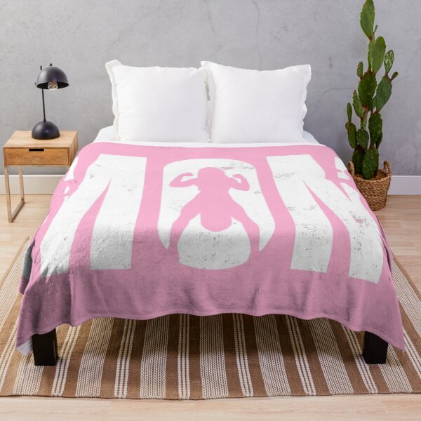 Item preview, Strong Mom Silhouette Typography on Baby Pink designed and sold by Littleokmoments.
