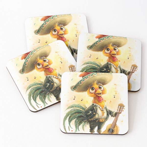 Item preview, Charming Rooster in Mariachi Attire with Guitar designed and sold by Artessie.