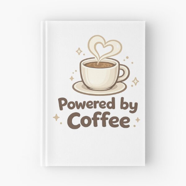 Item preview, Powered by Coffee Cute Minimal Coffee Lover Aesthetic Design designed and sold by Cute-Corne.