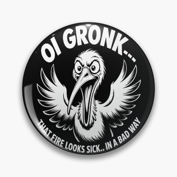 Item preview, Oi Gronk Bad Fire Bin Chicken designed and sold by stickercuffs.