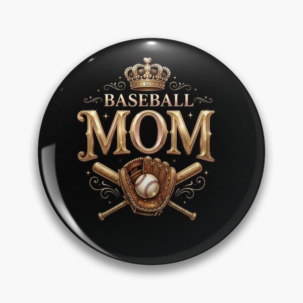 Artikelvorschau, Royal Golden Baseball Mom – Elegante Krone und Vintage-Sportausrüstung entworfen und verkauft von Lozarux.