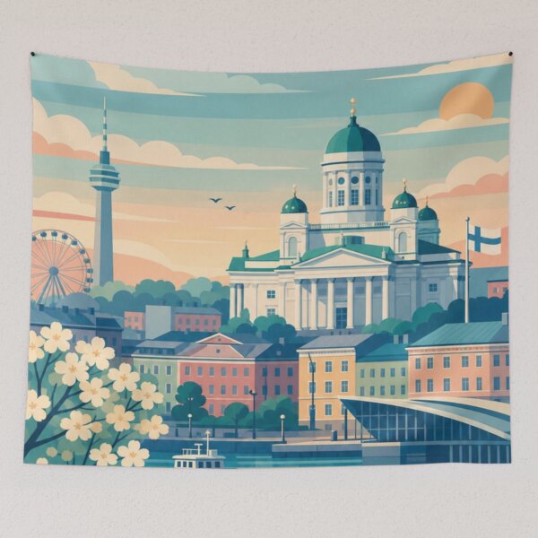 Item preview, Helsinki Finland Travel Poster designed and sold by MatthewHeights.