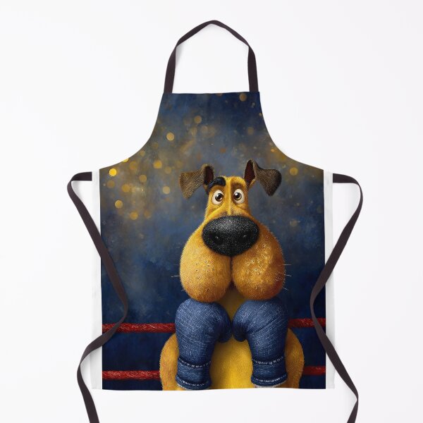 Item preview, Cheerful Cartoon Dog in Boxing Gloves Artwork designed and sold by Artessie.