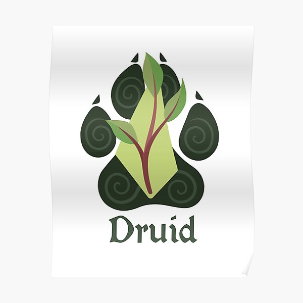 Dandd Druid Class Sticker Poster For Sale By Gartisan Redbubble 5579