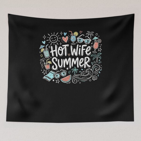 Item preview, Hot Wife Summer Beach Vacation Doodle Design designed and sold by snowry.