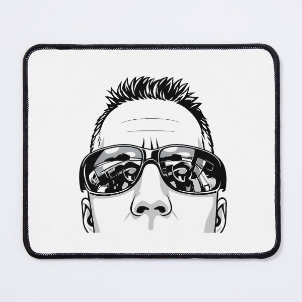 Item preview, Cyberpunk Hacker Portrait | Futuristic Sunglasses Digital Art designed and sold by ProWander1.