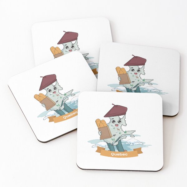 Item preview, Kawaii Quebec Canada Cartoon Map designed and sold by Travel.Art.