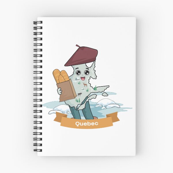 Item preview, Kawaii Quebec Canada Cartoon Map designed and sold by Travel.Art.