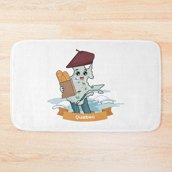 Item preview, Kawaii Quebec Canada Cartoon Map designed and sold by Travel.Art.