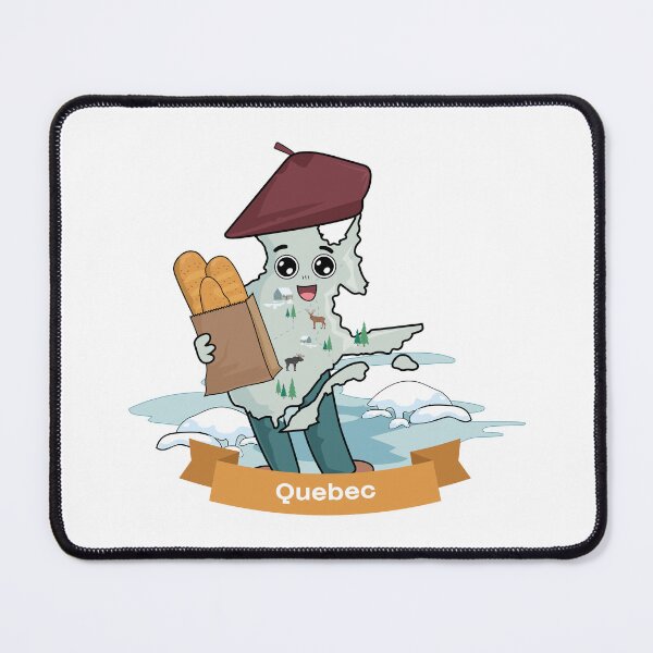 Item preview, Kawaii Quebec Canada Cartoon Map designed and sold by Travel.Art.