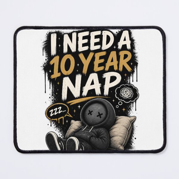 Item preview, Funny "I Need A 10 Year Nap" T-Shirt – Tired Humor Graphic Tee designed and sold by Rozgani.