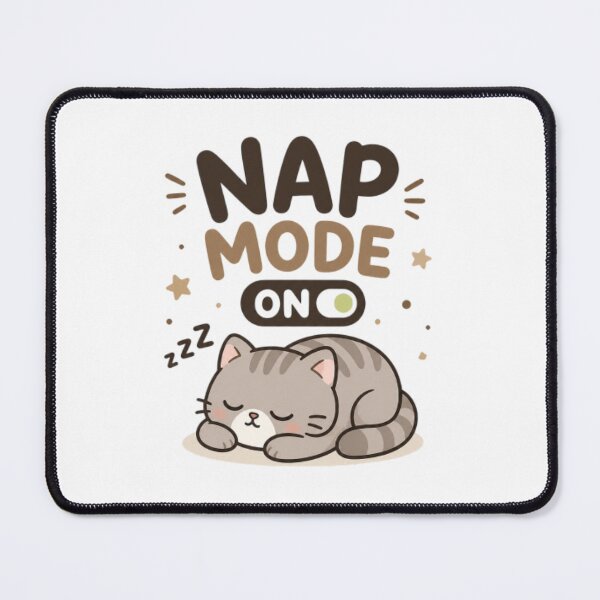 Item preview, Nap Mode ON Cute Sleeping Cat Kawaii Cozy Lazy Cat Design designed and sold by Cute-Corne.