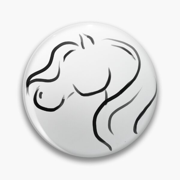Item preview, Minimalist horse head designed and sold by Buttercup Island Studio.