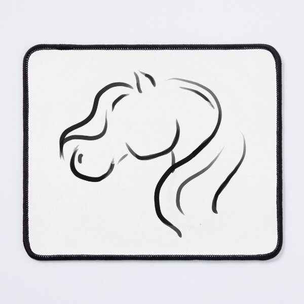 Item preview, Minimalist horse head designed and sold by Buttercup Island Studio.