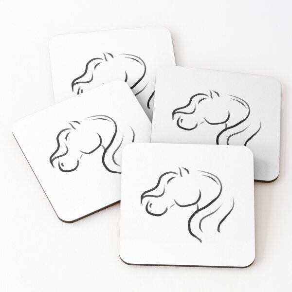 Item preview, Minimalist horse head designed and sold by Buttercup Island Studio.