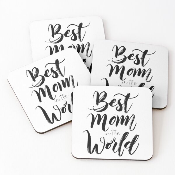 Item preview, Best Mom in the World Elegant Brush Script designed and sold by Littleokmoments.