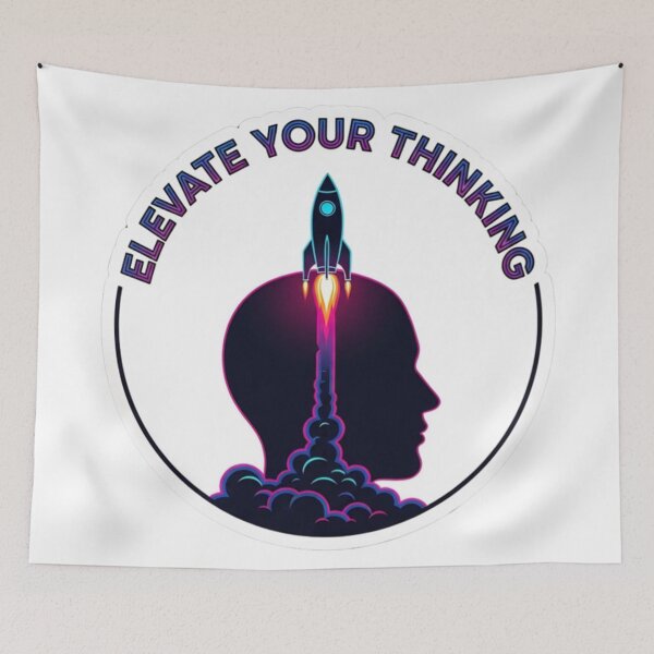 Item preview, Elevate Your Thinking – Rocket Mind Design | Space Motivation & Growth Mindset designed and sold by Altair_.