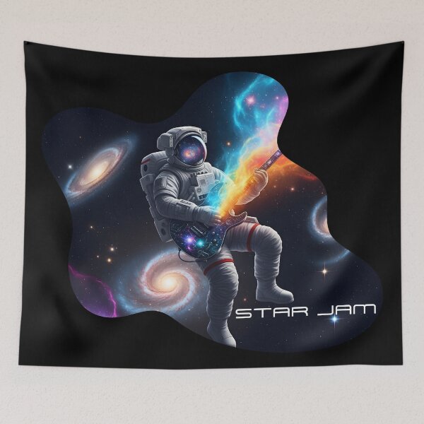 Item preview, Star Jam: Interstellar Astronaut Electric Guitarist designed and sold by CrimsonChords.