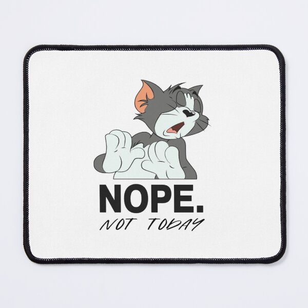 Item preview, Funny Sarcastic Cat - Nope Not Today Retro Cartoon Design designed and sold by Billgeat.
