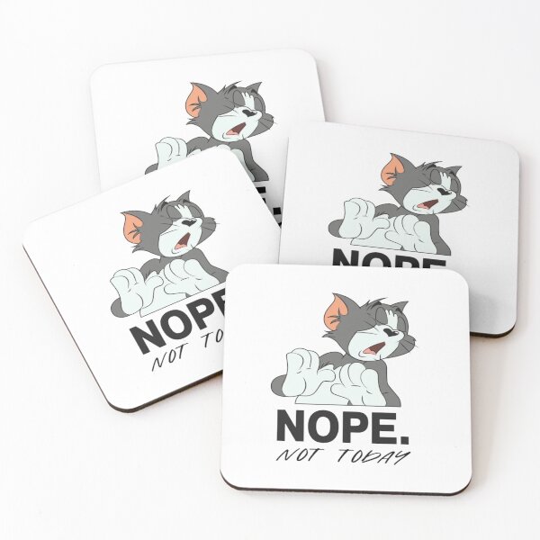 Item preview, Funny Sarcastic Cat - Nope Not Today Retro Cartoon Design designed and sold by Billgeat.