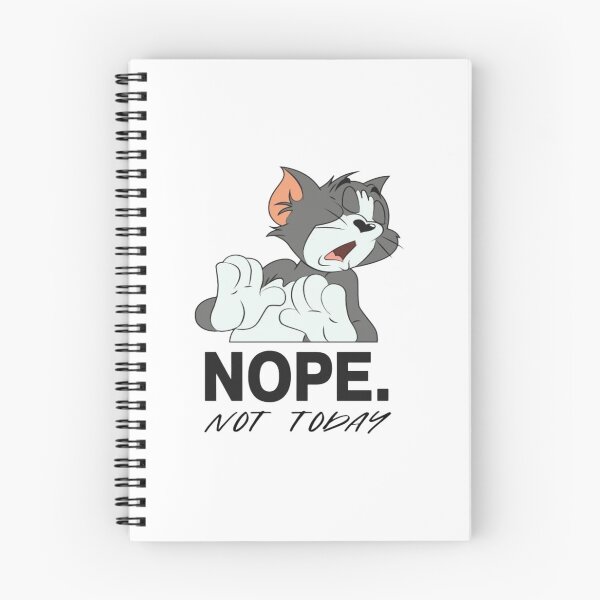 Item preview, Funny Sarcastic Cat - Nope Not Today Retro Cartoon Design designed and sold by Billgeat.