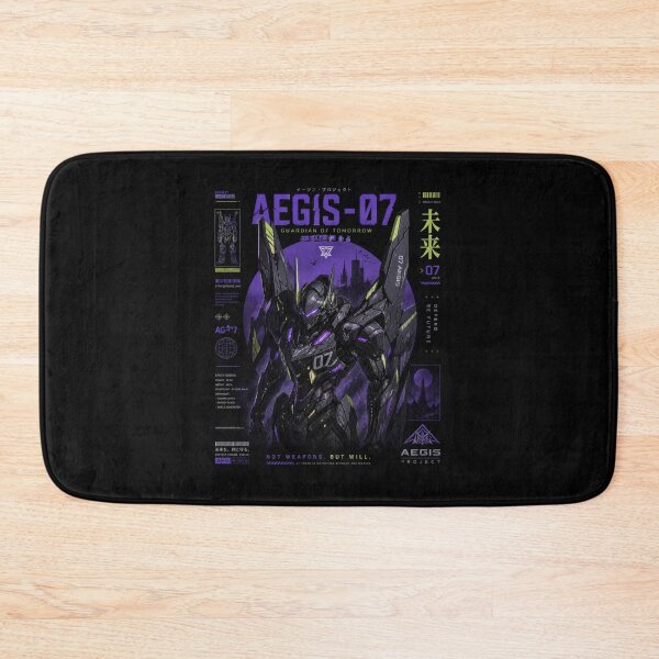 Item preview, Aegis-07 Cyberpunk Mecha Poster – Futuristic Guardian Robot Design designed and sold by Newthingzy.