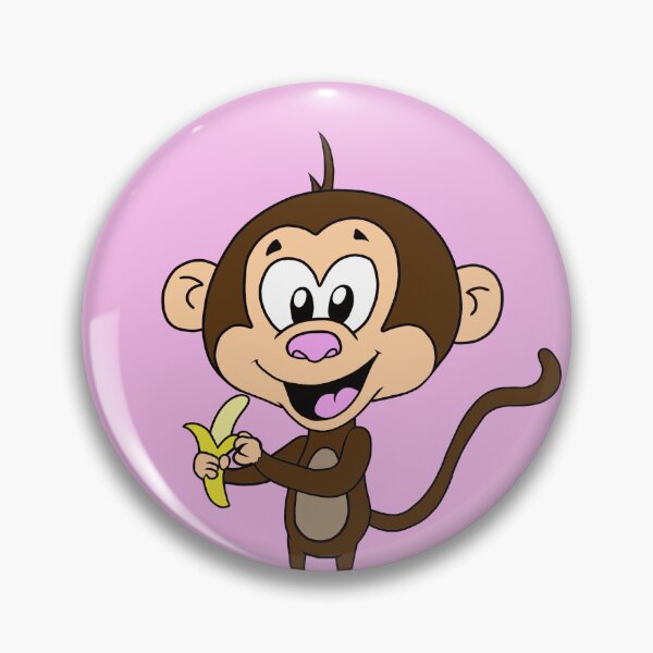 Item preview, Cute Adorable Kawaii Monkey Eating A Banana  designed and sold by CozyCritters8.