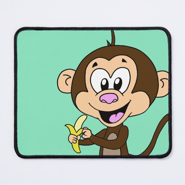 Item preview, Cute Adorable Kawaii Monkey Eating A Banana  designed and sold by CozyCritters8.