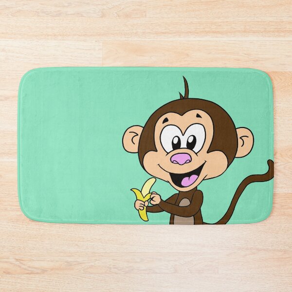 Item preview, Cute Adorable Kawaii Monkey Eating A Banana  designed and sold by CozyCritters8.