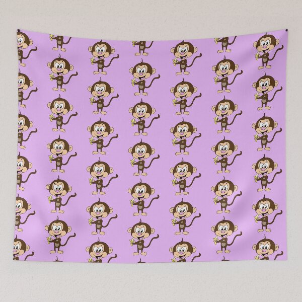 Item preview, Cute Adorable Kawaii Monkey Eating A Banana  designed and sold by CozyCritters8.