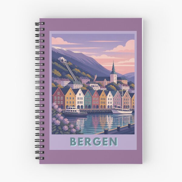 Item preview, Bergen Norway Travel Poster designed and sold by MatthewHeights.