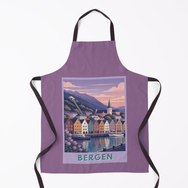 Item preview, Bergen Norway Travel Poster designed and sold by MatthewHeights.
