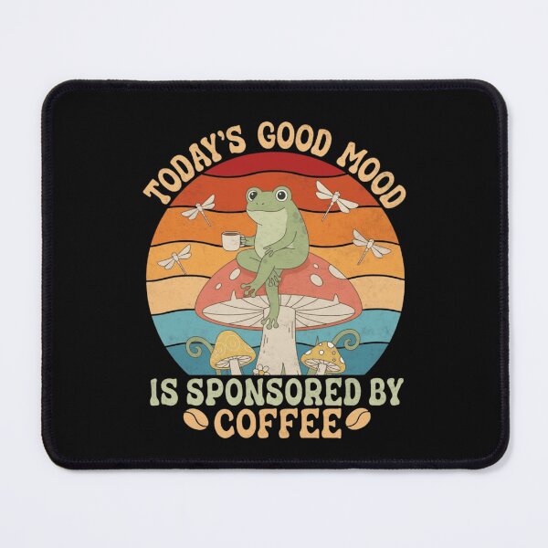 Item preview, Retro Frog Coffee Lover - Today’s Good Mood Is Sponsored By Coffee designed and sold by trendnest_shop.