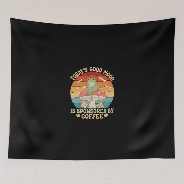 Item preview, Retro Frog Coffee Lover - Today’s Good Mood Is Sponsored By Coffee designed and sold by trendnest_shop.