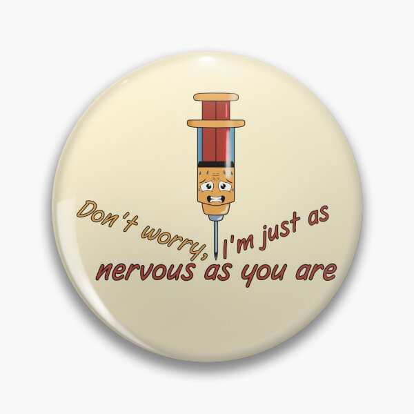 Item preview, Nervous Syringe - Funny Medical Humor Illustration designed and sold by Medico Design .