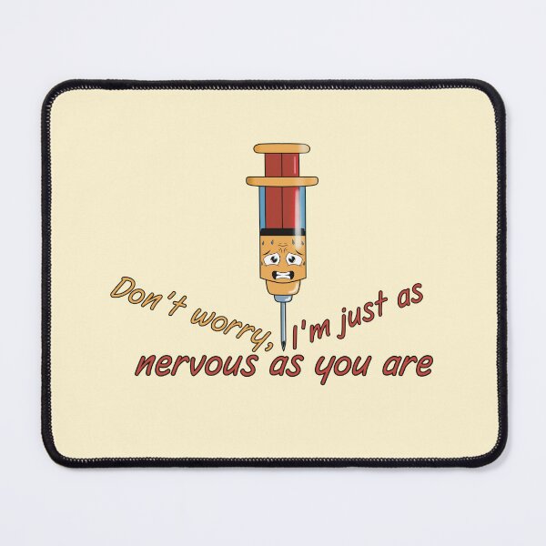 Item preview, Nervous Syringe - Funny Medical Humor Illustration designed and sold by Medico Design .