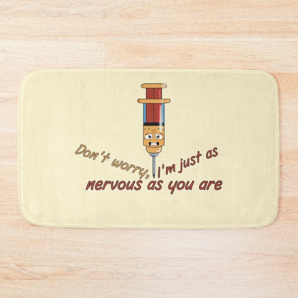 Item preview, Nervous Syringe - Funny Medical Humor Illustration designed and sold by Medico Design .