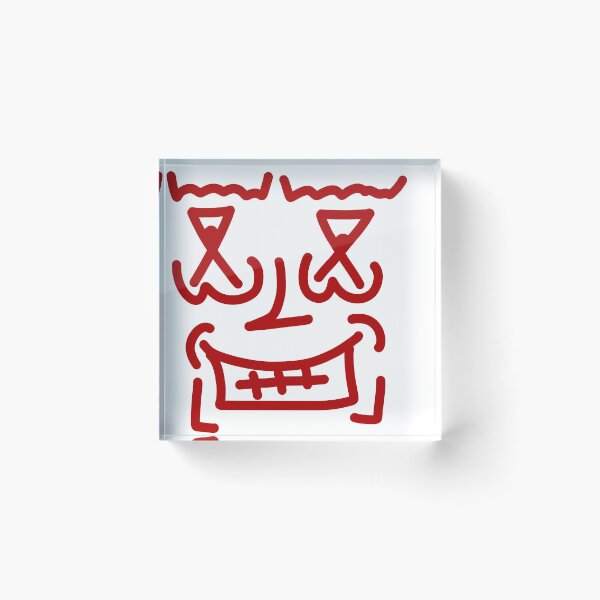 Item preview, Crazy Weird Doodle Face – Abstract Minimalist Character Art designed and sold by felipemaldonadoart.
