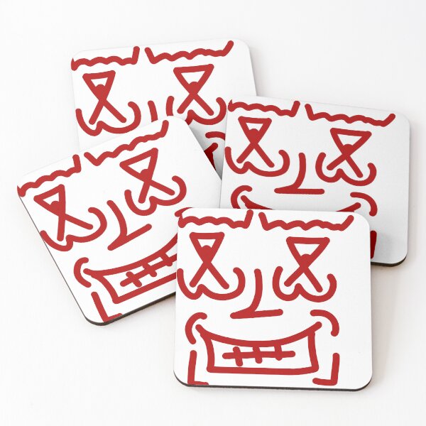 Item preview, Crazy Weird Doodle Face – Abstract Minimalist Character Art designed and sold by felipemaldonadoart.