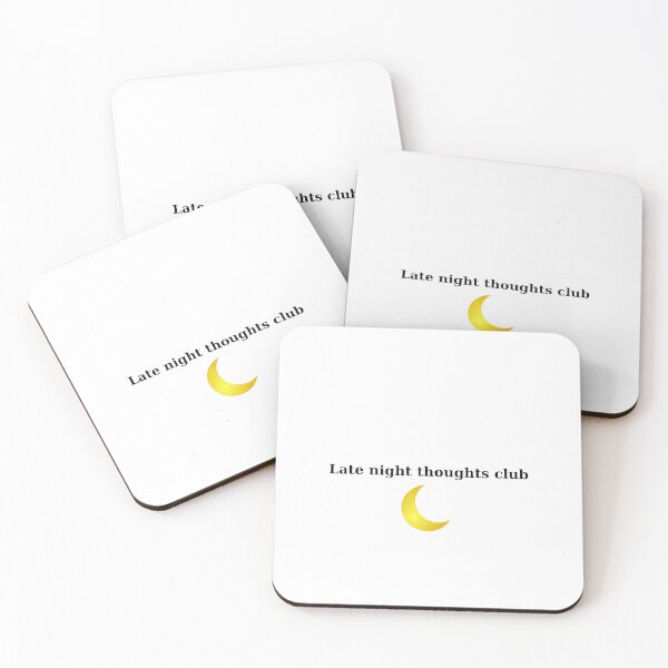 Item preview, Funny message - late night thoughts club designed and sold by SimpleDesign111.