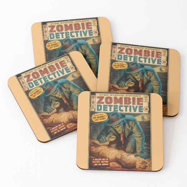 Item preview, Zombie Detective Investigating a Mummy designed and sold by PetsArt.