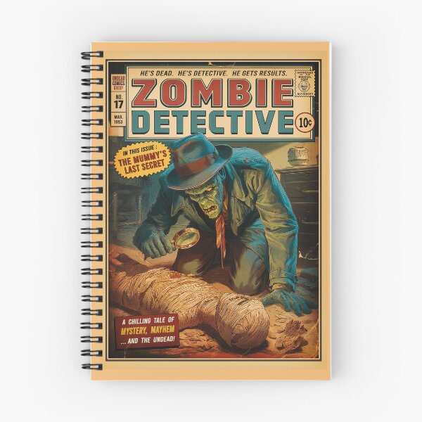 Item preview, Zombie Detective Investigating a Mummy designed and sold by PetsArt.
