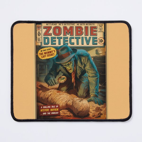Item preview, Zombie Detective Investigating a Mummy designed and sold by PetsArt.
