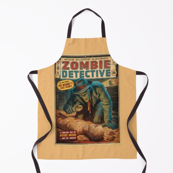Item preview, Zombie Detective Investigating a Mummy designed and sold by PetsArt.