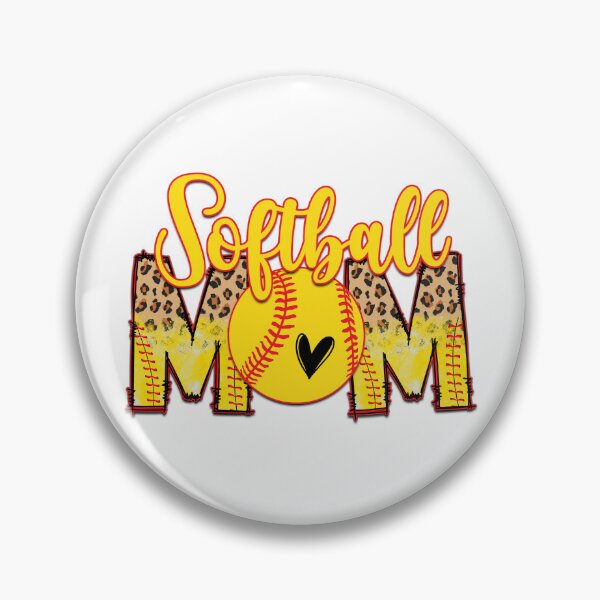 Item preview, Softball Mom Yellow Ball Leopard Pattern designed and sold by Krasnovaovaova.