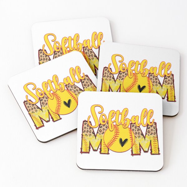 Item preview, Softball Mom Yellow Ball Leopard Pattern designed and sold by Krasnovaovaova.