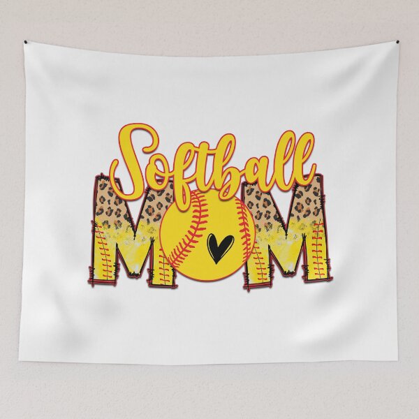 Item preview, Softball Mom Yellow Ball Leopard Pattern designed and sold by Krasnovaovaova.