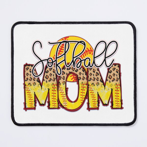 Item preview, Softball Mom Yellow Ball Leopard Pattern designed and sold by Krasnovaovaova.